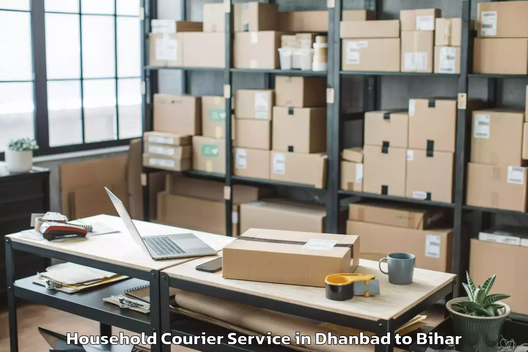 Affordable Dhanbad to Vijaypur Household Courier